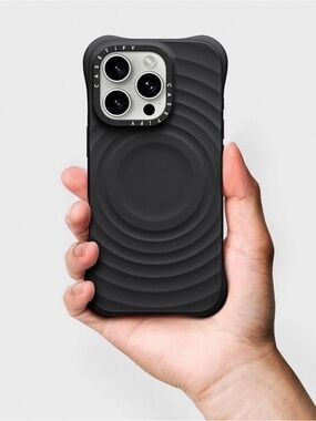 Casetify Ripple Wave Black iPhone 16 Pro Case
